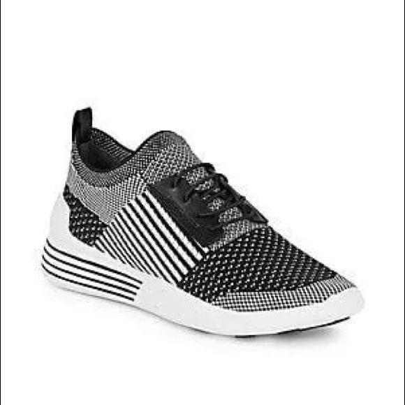 Kendall & Kylie Black and White Brandy Sneakers - Picture 2 of 5